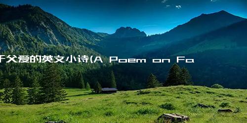 关于父爱的英文小诗(A Poem on Father Love - Ode to a Father Unconditional Love)